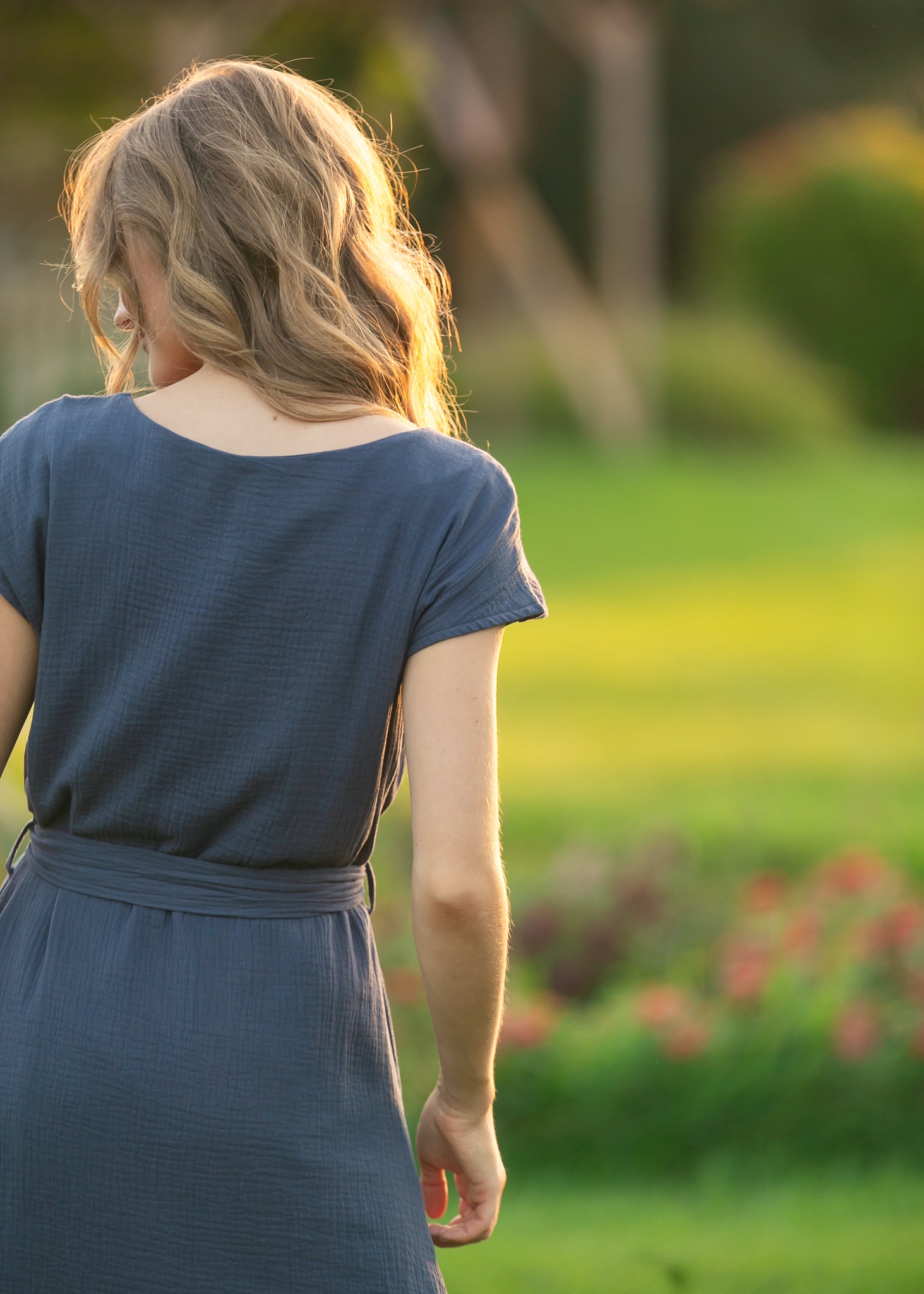 Lily Navy Midi Dress