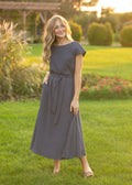 Lily Navy Midi Dress