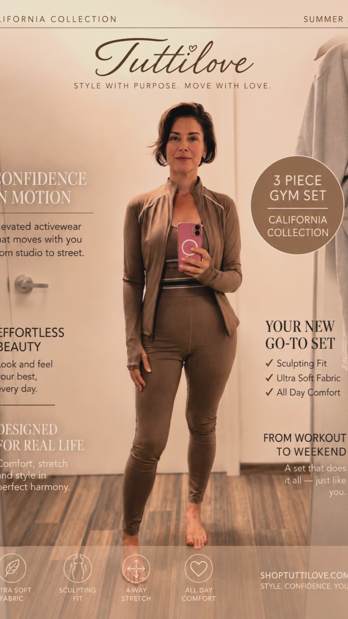 3-Piece Activewear Set – Leggings, Sports Bra & Jacket