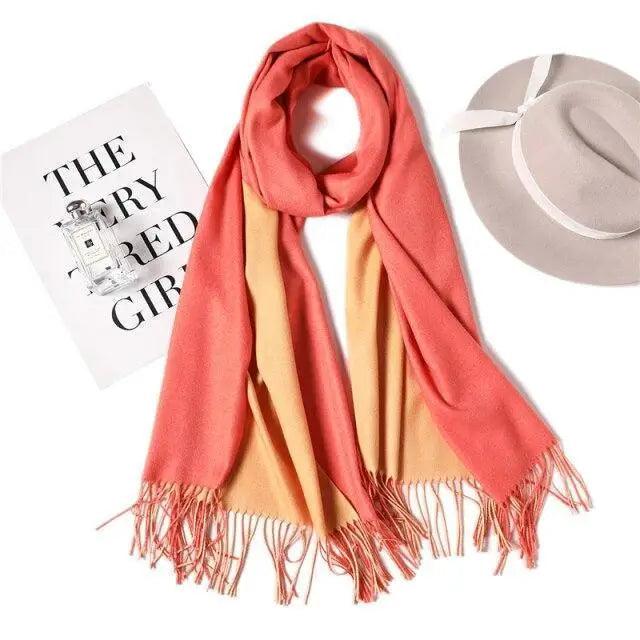 Winter Women Scarf Fashion Solid Soft  Scarves For Lady Shawls Wrap Casual Wear Travel Friendly For Winter Fall Winter Classic Warm Soft Chunky Warm Scarves Wrap Scarf