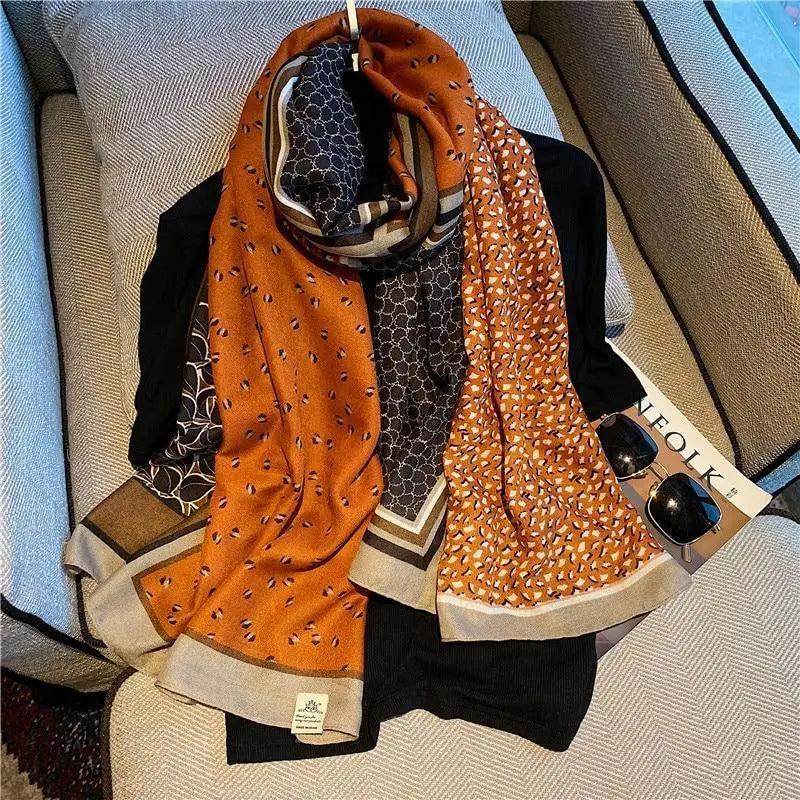 Leopard Print Cotton Scarf